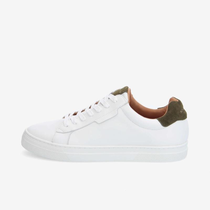 SPARKLE SNEAKER M - NAPPA/SUEDE - BLANC/VERT